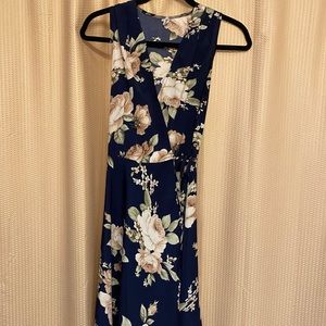 Slight high-low wrap dress size small